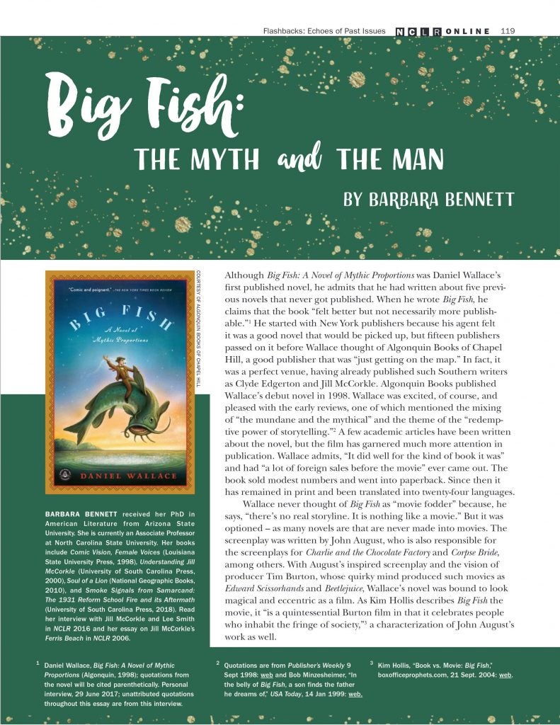 Big Fish by Daniel Wallace, Paperback