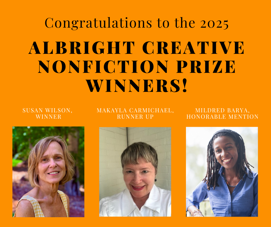 Susan Wilson of Clemmons Wins the ’25 Albright Creative Nonfiction Prize
