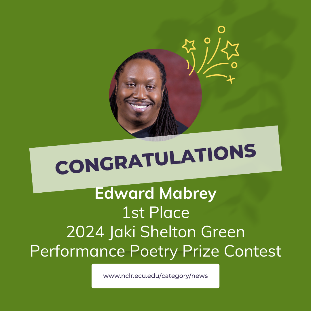 Mabrey Wins 2024 Jaki Shelton Green Performance Prize